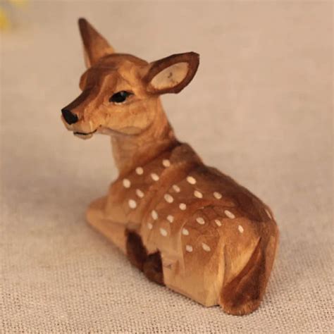 I kinda want to take them, but kinda want to leave them too. . Medieval dynasty wooden deer figurine